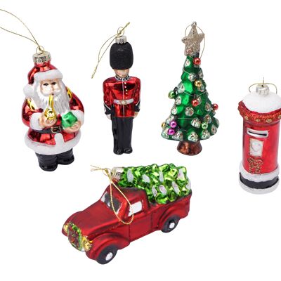 5 Assorted Christmas Tree Decorations