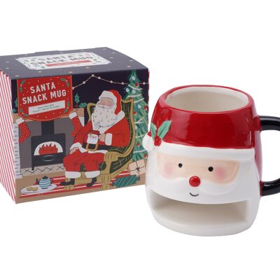 Joy To The World Novelty Santa Snack Mug