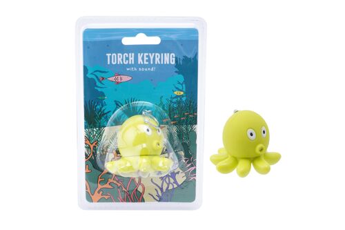 Eureka Torch Keyring - Octopus