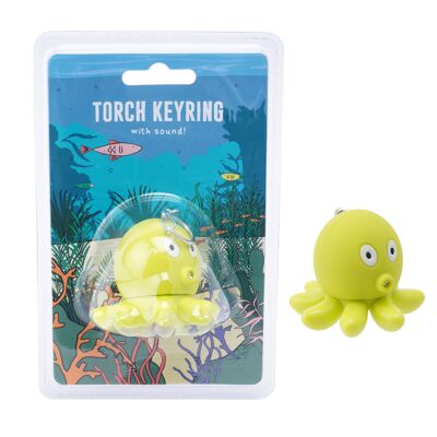 Eureka Torch Keyring - Octopus