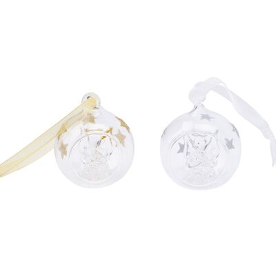 Stock Only - GB05202 - Silver/Gold Angel Baubles