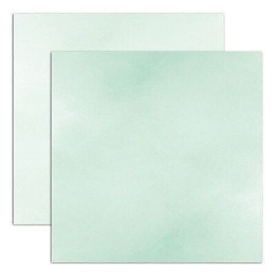 1 hoja de papel por unidad 30,5x30,5cm Verde Acuarela