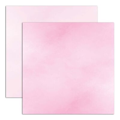1 sheet of paper per unit 30.5x30.5cm Aquarelle Rose