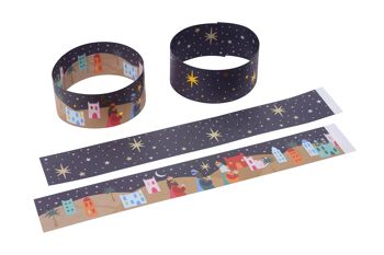 Christmas We Three Kings Lot de 100 chaînes en papier 4