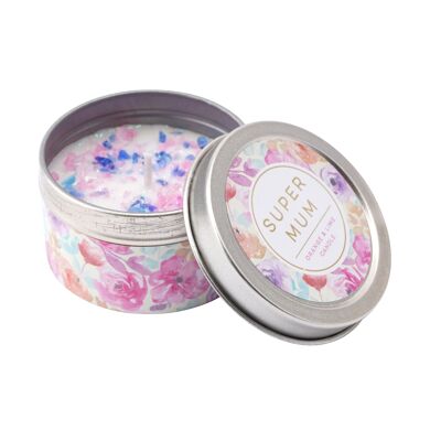 With Love 'Super Mum' Orange & Lime Candle