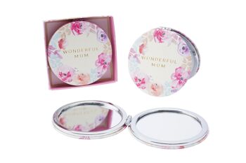 Miroir Compact 'Wonderful Mum' With Love 1