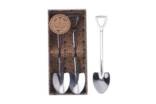 The Potting Shed Pack of Two Spade Teaspoons
