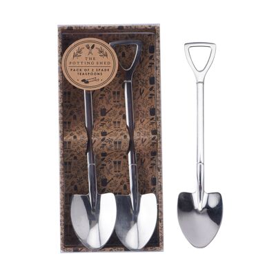 The Potting Shed Pack of Two Spade Teaspoons