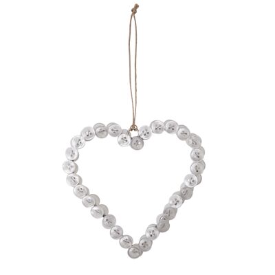 Mother of Pearl Hanging Button Heart