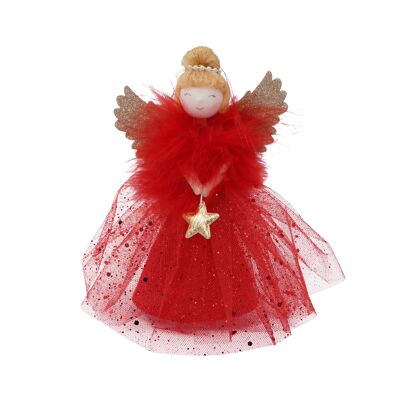 Small Light Up Red Tree Topper