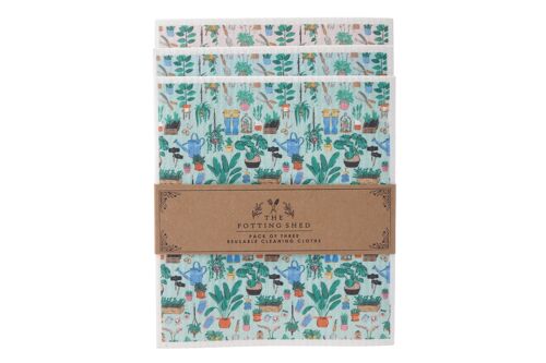 The Potting Shed Pack of Three Eco Cleaning Cloths