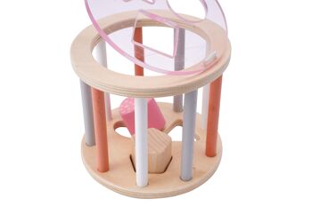 Trieur de formes Roly Poly rose Little Tribe 5