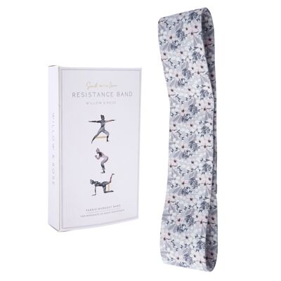 Willow and Rose Grey Floral Resistance Band