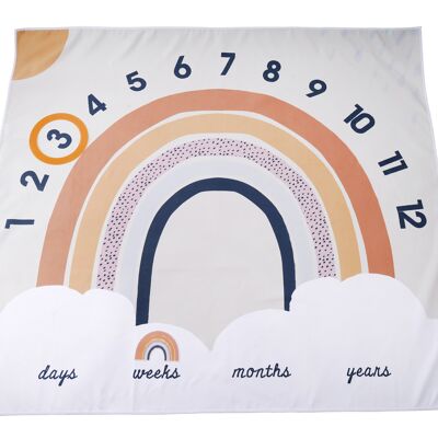 Little Tribe Rainbow Milestone Mat