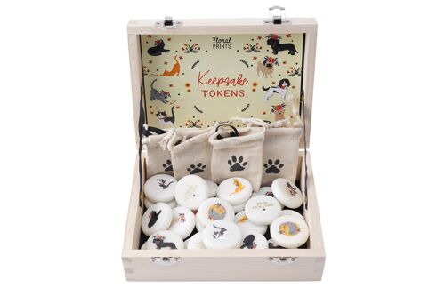 Floral Prints 10 Assorted Tokens In Display Box