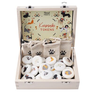 Floral Prints 10 Assorted Tokens In Display Box