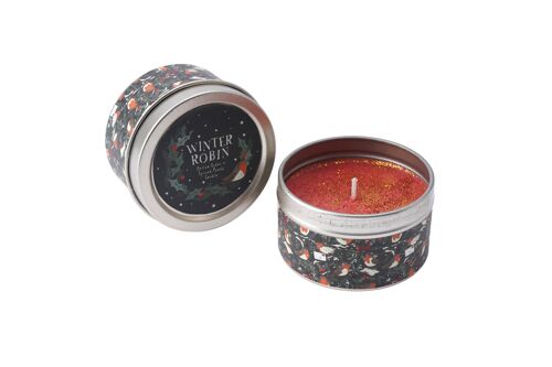 Winter Robin Mulled Cider & Spiced Peach Candle