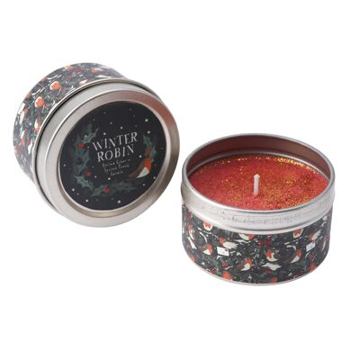 Winter Robin Mulled Cider & Spiced Peach Candle