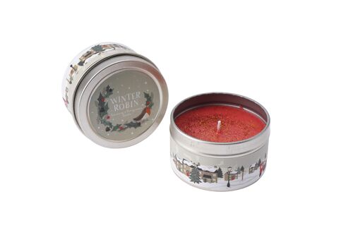 Winter Robin Cranberry and Pomegranate Candle