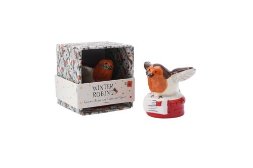 Winter Robin Robin and Letterbox Charm