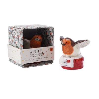 Winter Robin Robin and Letterbox Charm