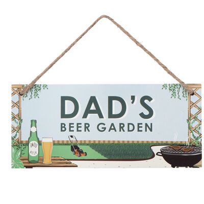 The Potting Shed 'Dad's Beer Garden' Hanging Sign