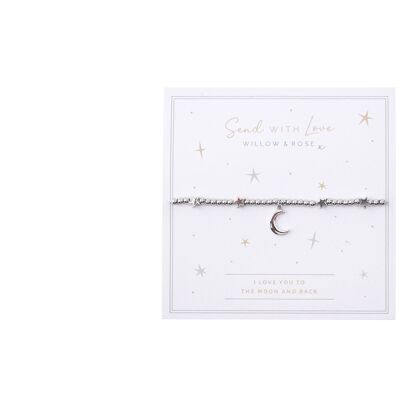 Send With Love 'I Love You To The Moo...' Bracelet