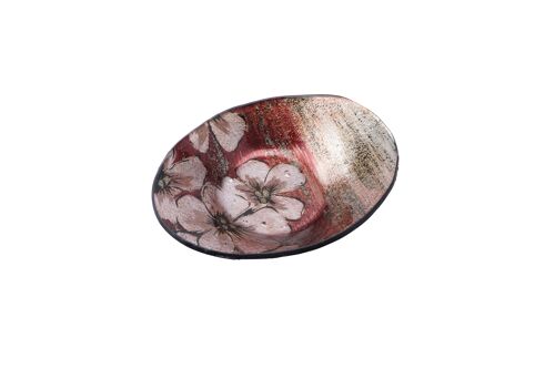 Blooming Blossom Glass Small Oval Bowl