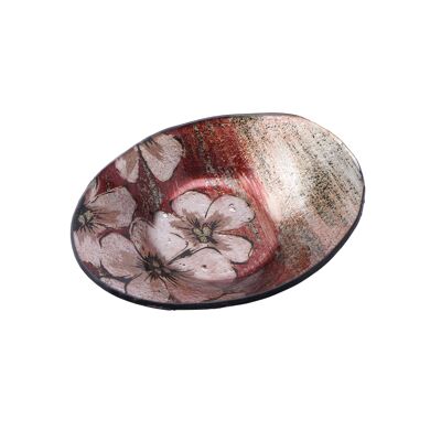 Blooming Blossom Glass Small Oval Bowl