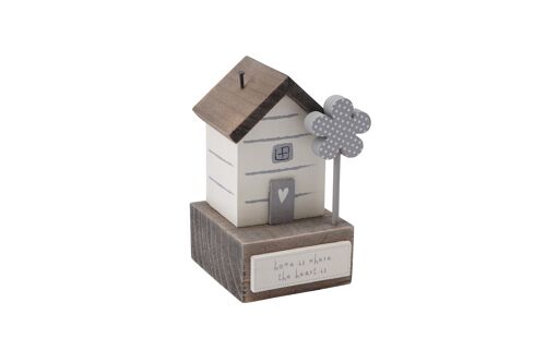Send With Love 'Home Is Where...' Wooden Cottage