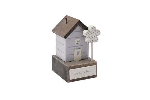 Send With Love 'Our Little Family' Wooden Cottage