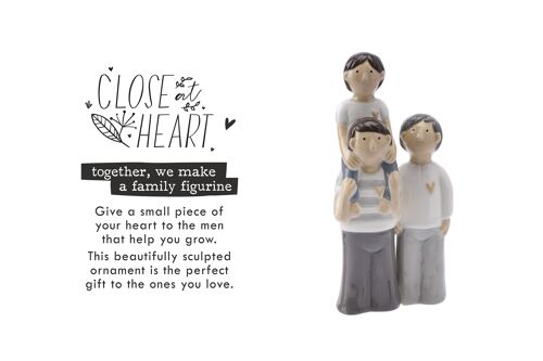 Close At Heart Grandad, Dad and Son Figure