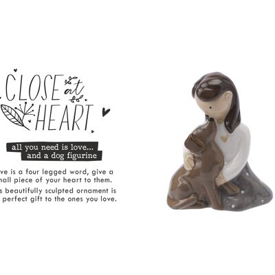 Close At Heart Dog Figurine