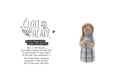 Close At Heart Forget-Me-Not Flower Girl Figurine