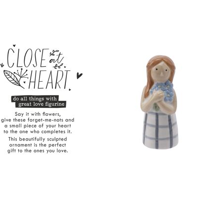 Close At Heart Forget-Me-Not Flower Girl Figurine