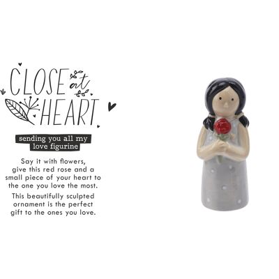 Close At Heart Love Flower Girl Figurine