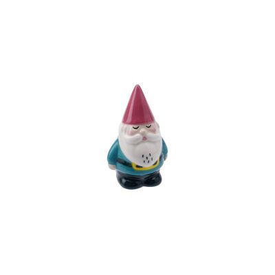 Live Happy Lucky Gnome Ceramic Charm