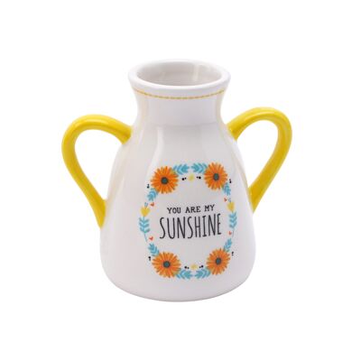 Live Happy 'You Are My Sunshine' Twin Handled Vase