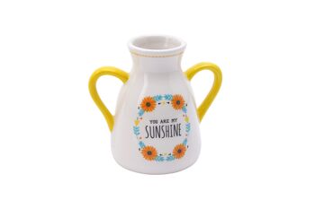 Vase à deux anses Live Happy 'You Are My Sunshine' 1