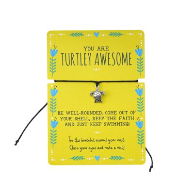 Live Happy 'You're Turtley Awesome' Wish Bracelet