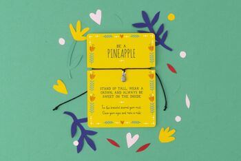 Bracelet de souhaits Live Happy 'Be A Pineapple' 4