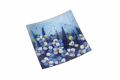 Forget-Me-Not Fields Small Square Plate