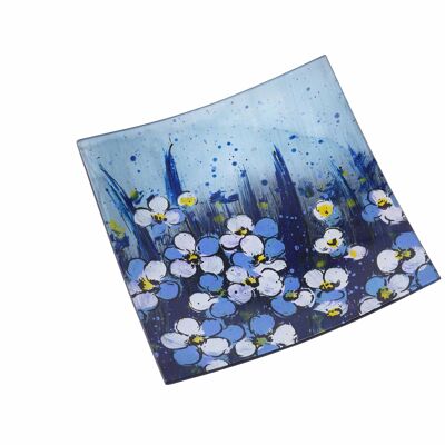 Forget-Me-Not Fields Small Square Plate