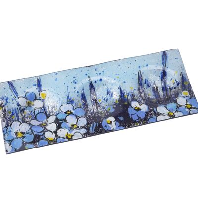 Forget-Me-Not Fields Triple Tea Light Plate