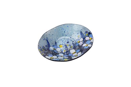 Forget-Me-Not Fields Small Oval Bowl