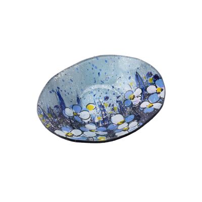 Forget-Me-Not Fields Small Oval Bowl