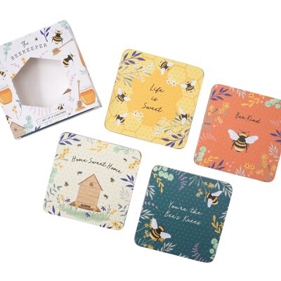 The Beekeeper Set Of 4 Coasters