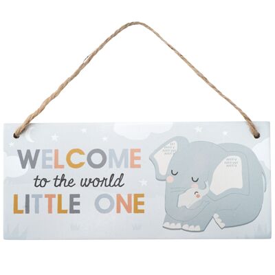 Little Tribe 'Welcome Little One' Hanging Sign