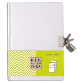 Journal intime à décorer – 13x18cm – 180 pages lignées 1