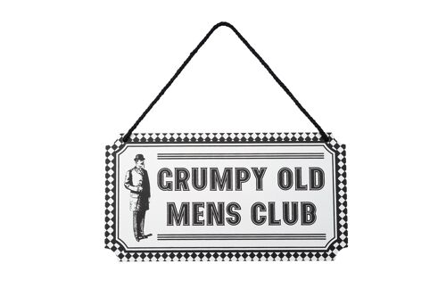 Dapper Chap 'Grumpy Old Men's Club' Hanging Sign